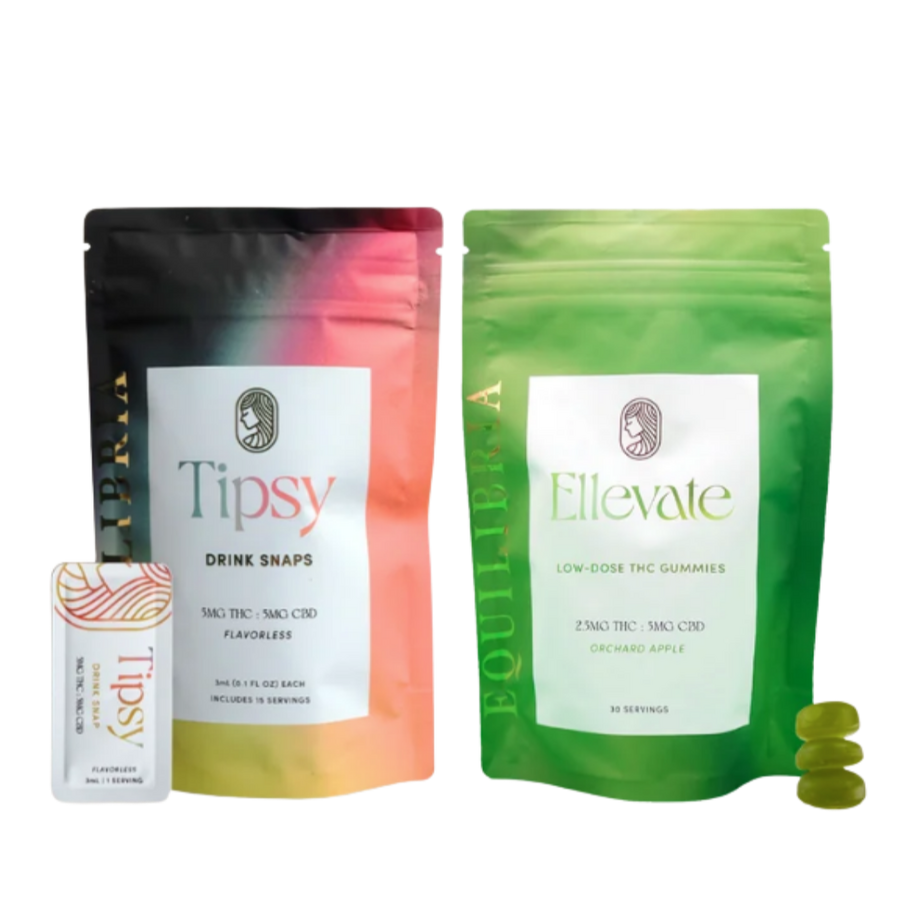 Tipsy Party Pack: Tipsy THC Drink Snaps & Ellevate THC Gummies